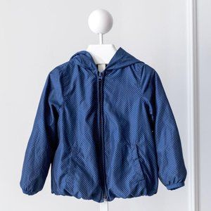 [4y] Gap Hooded Light Polk-a-dot Jacket